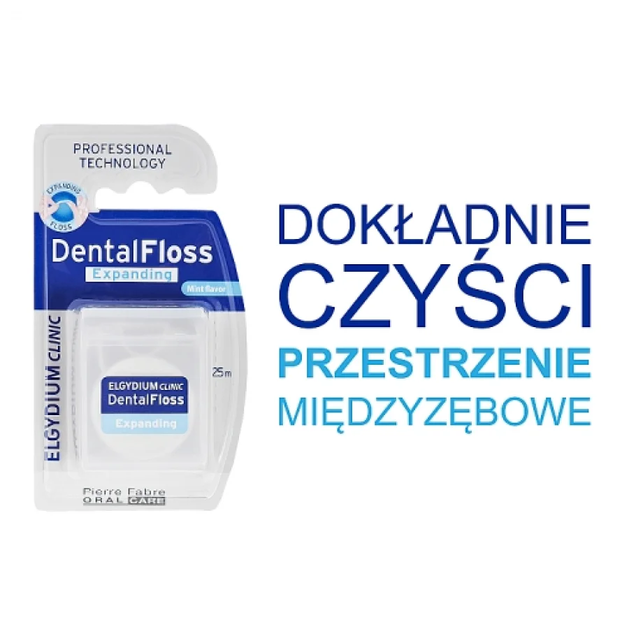 #2 – ELGYDIUM CLINIC DentalFloss - nić dentystyczna pęczniejącą, 25m