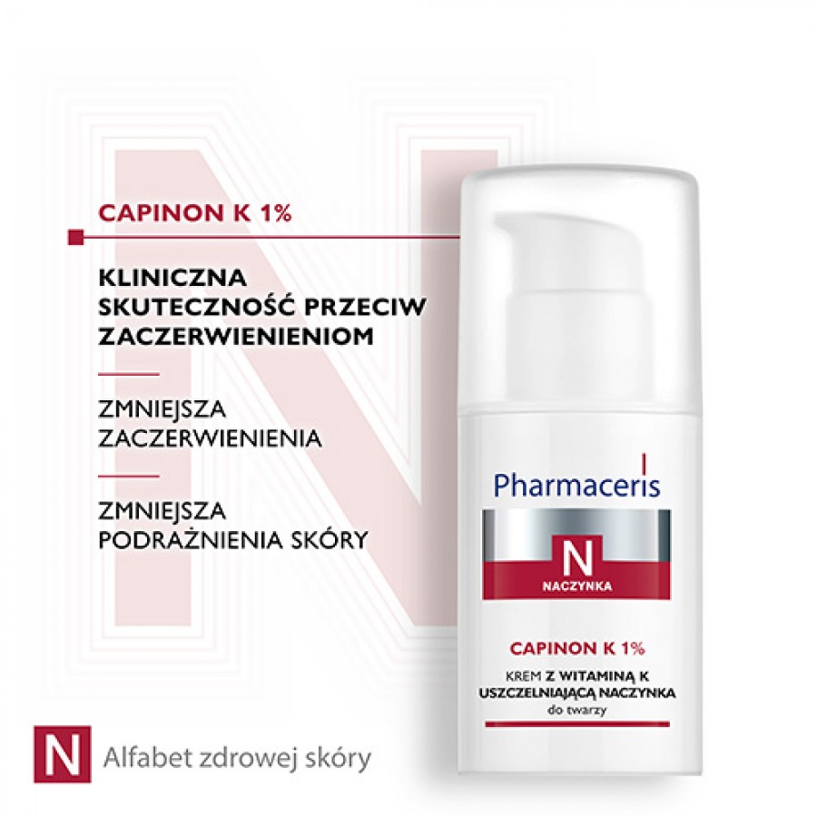 Zdjęcie produktu - 2 Pharmaceris N CAPINON K1% Krem z witaminą K uszczelniającą naczynka, 30 ml