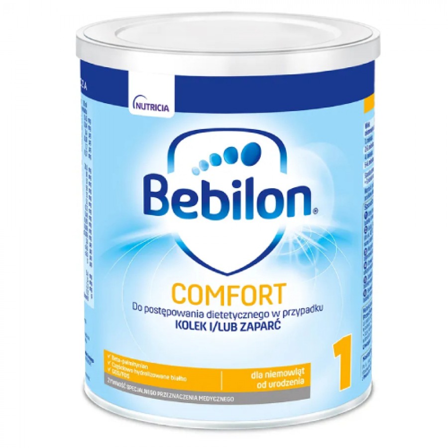 Zdjęcie produktu - 4 Bebilon Comfort 1 Mleko początkowe dla niemowląt od urodzenia, 400 g