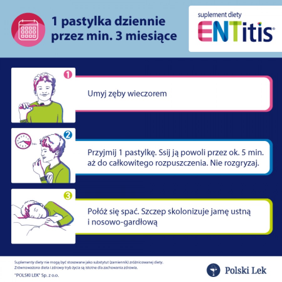 Zdjęcie produktu - 4 ENTitis do ssania truskawkowy - 30 pastylek 