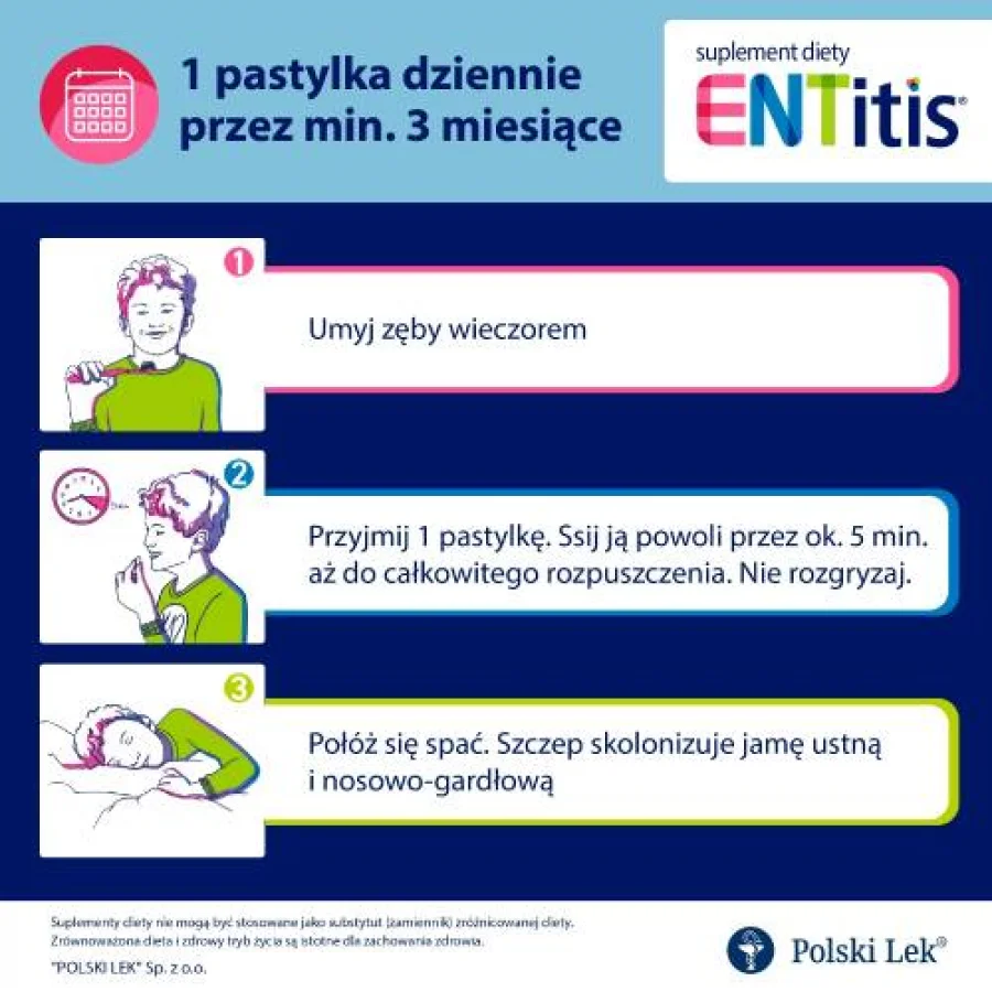 #2 – ENTitis do ssania truskawkowy - 30 pastylek