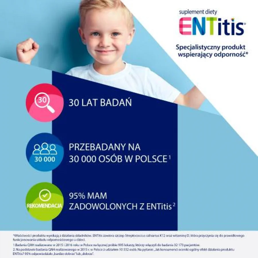 #4 – ENTitis do ssania truskawkowy - 30 pastylek