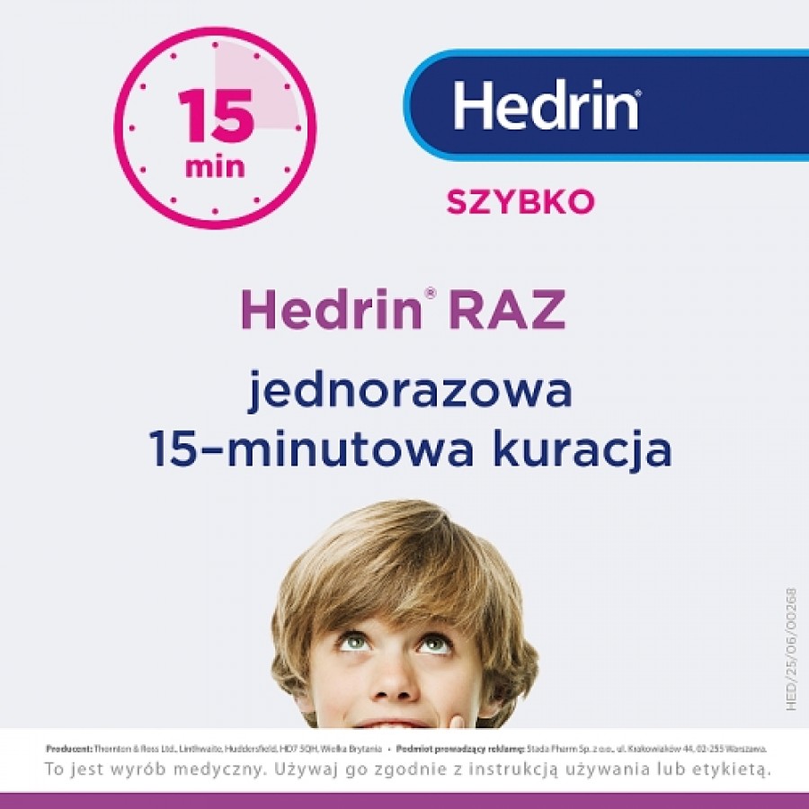 Zdjęcie produktu - 2 Hedrin Raz Żel w sprayu na wszy i gnidy, 60 ml