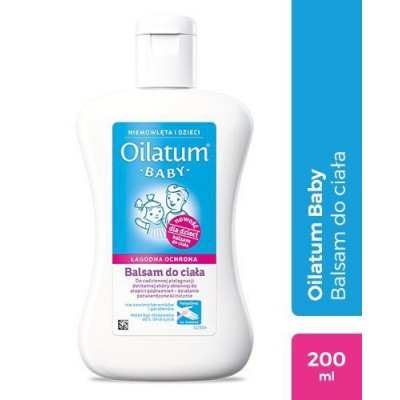 Miniaturka artykułu - #0 OILATUM BABY ŁAGODNA OCHRONA Balsam do ciała - 200 ml 