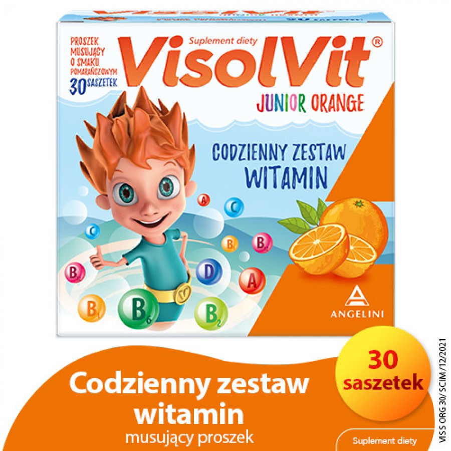 Miniaturka artykułu - #0 VISOLVIT ORANGE Junior - 30 saszetek