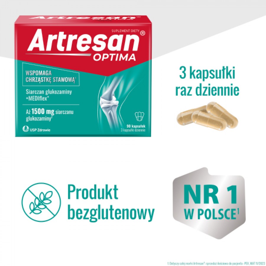 Zdjęcie produktu - 2 Artresan Optima, 90 kapsułek
