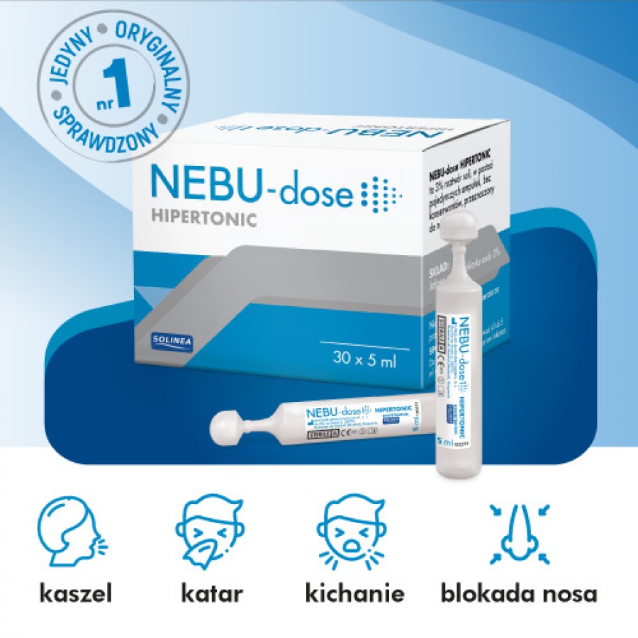 Miniaturka artykułu - #0 Nebu-Dose Roztw&oacute;r hipertoniczny do inhalacji - 30 ampułek 
