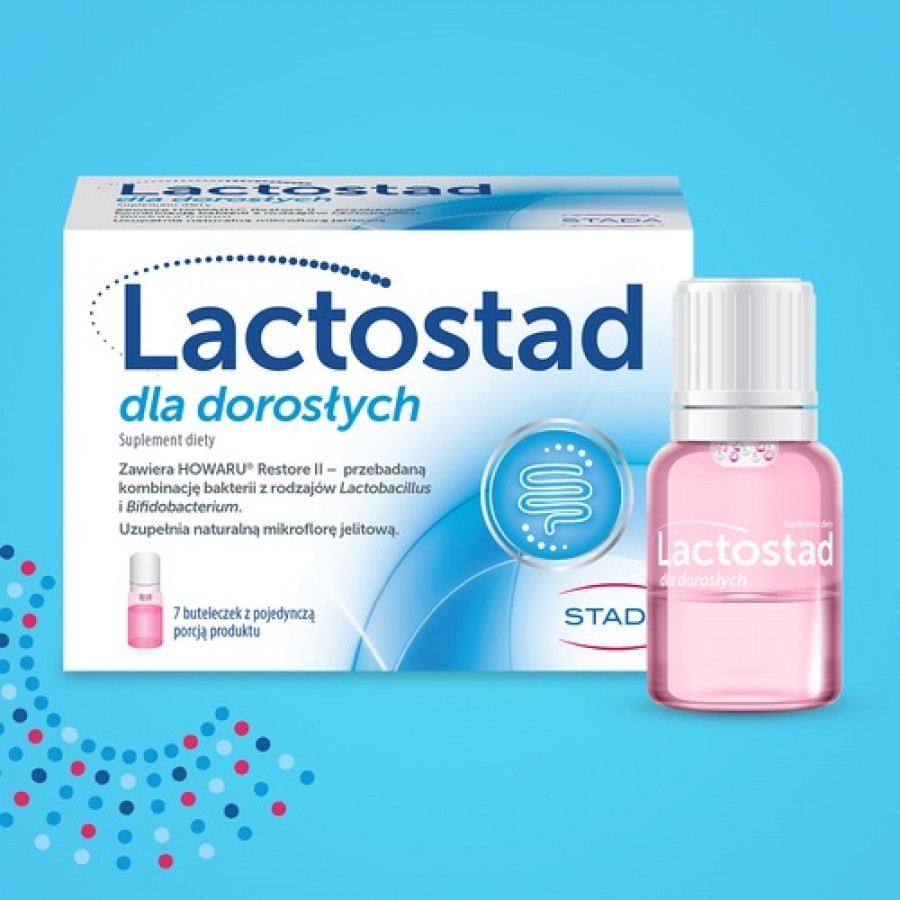 Zdjęcie produktu - 0 Lactostad dla dorosłych, 7 ampułek x 7 ml