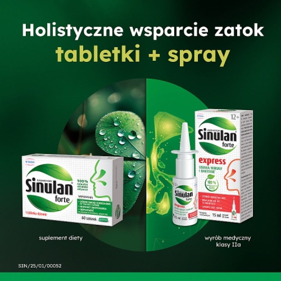 Zdjęcie produktu - 6 Sinulan Express Forte aerozol do nosa, 15 ml