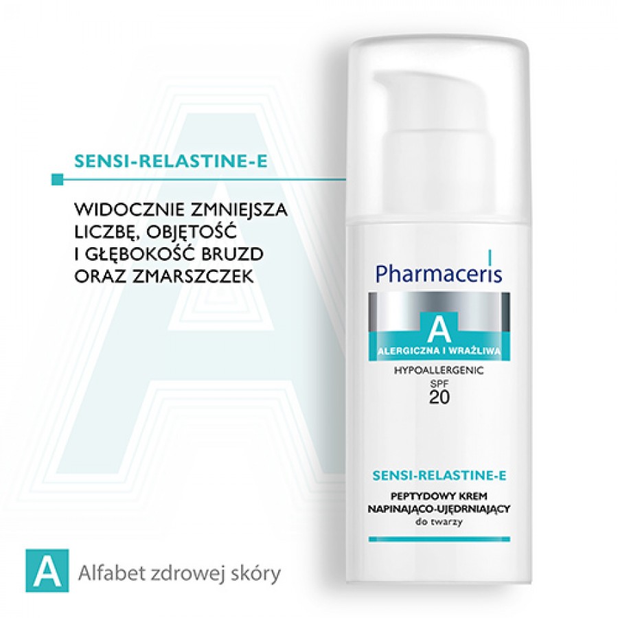 Zdjęcie produktu - 3 Pharmaceris A SENSI-RELASTINE-E Peptydowy krem napinająco-ujędrniający SPF20, 50 ml