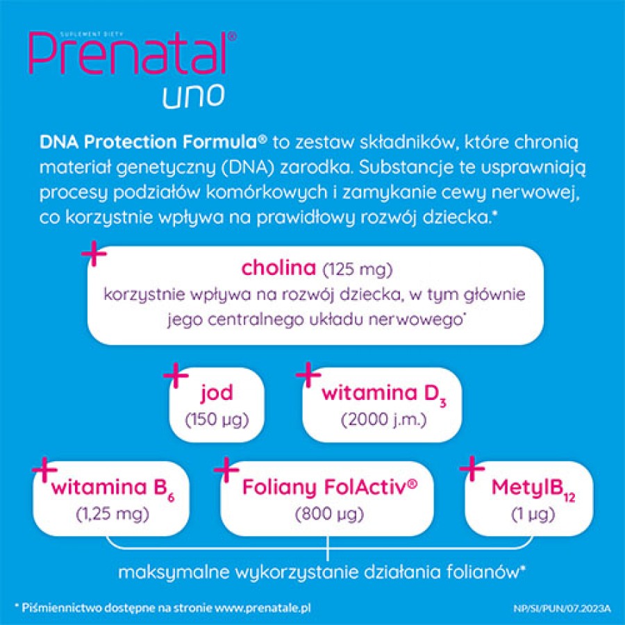 Zdjęcie produktu - 3 Prenatal Uno, 30 kapsułek 