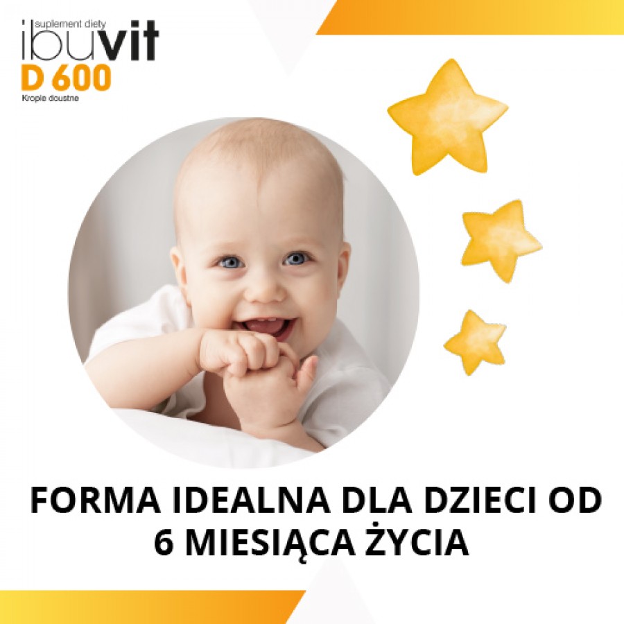 Miniaturka artykułu - #0 Ibuvit D 600 krople doustne - 10 ml