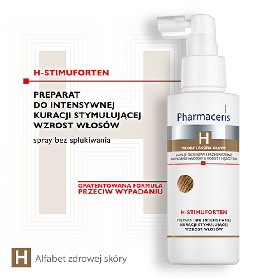 Miniaturka artykułu - #0 Pharmaceris H H-STIMUFORTEN Preparat do intensywnej kuracji stymulującej wzrost włos&oacute;w, 125 ml