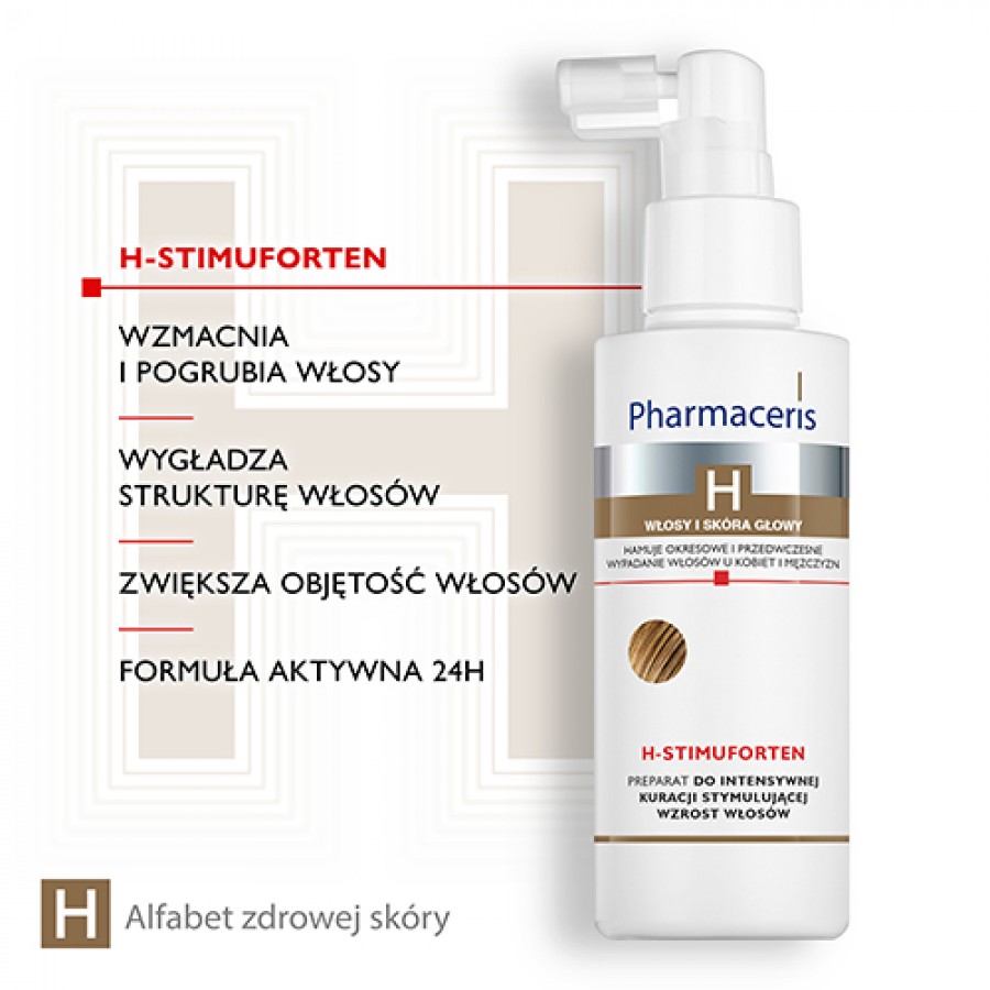 Zdjęcie produktu - 2 Pharmaceris H H-STIMUFORTEN Preparat do intensywnej kuracji stymulującej wzrost włos&oacute;w, 125 ml
