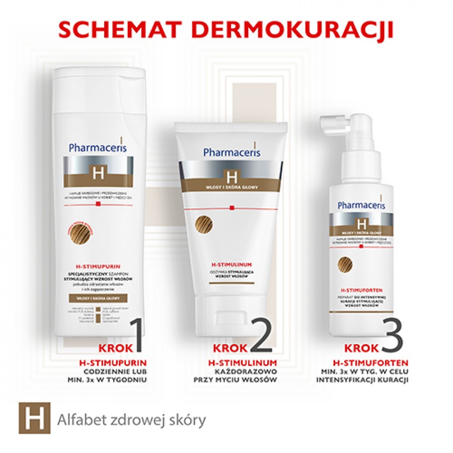 Zdjęcie produktu - 4 Pharmaceris H H-STIMUFORTEN Preparat do intensywnej kuracji stymulującej wzrost włos&oacute;w, 125 ml