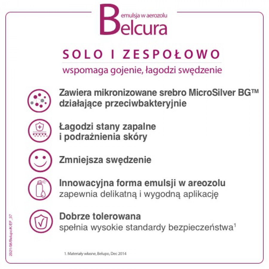 Miniaturka artykułu - #1 BELCURA Emulsja w sprayu do ciała - 125ml