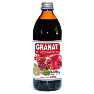 Zdjęcie produktu - 0 EkaMedica Granat Sok, 500 ml 
