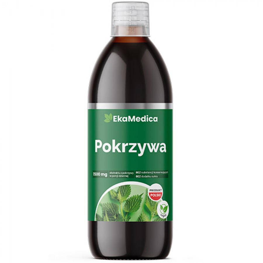 Miniaturka artykułu - #0 EkaMedica Pokrzywa Sok, 500 ml 