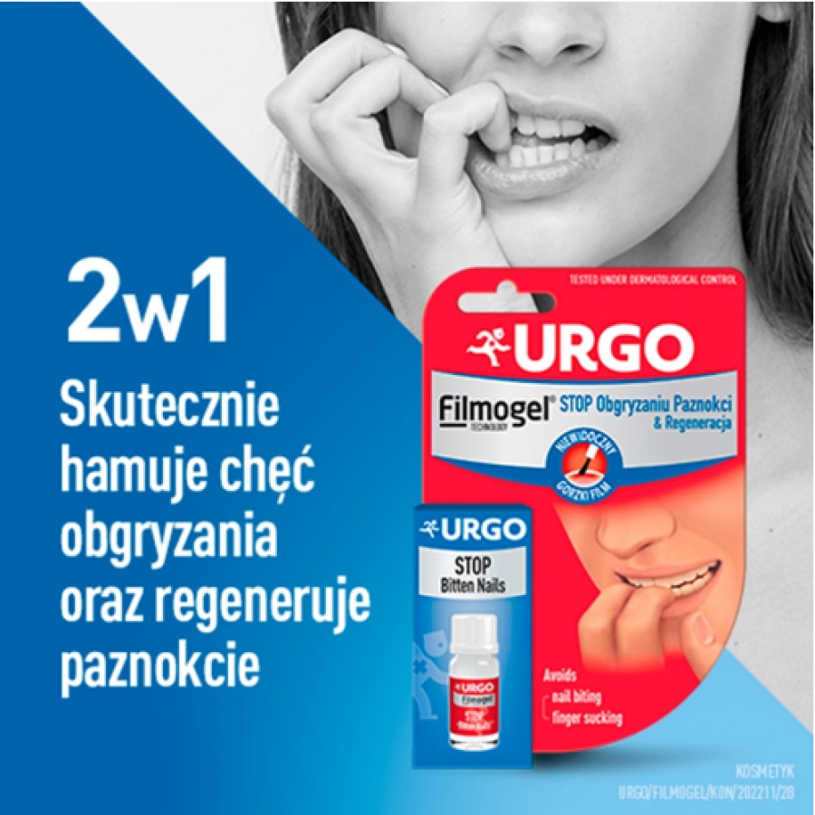 Miniaturka artykułu - #1 URGO STOP Lakier przeciw obgryzaniu paznokci & regeneracja - 9 ml