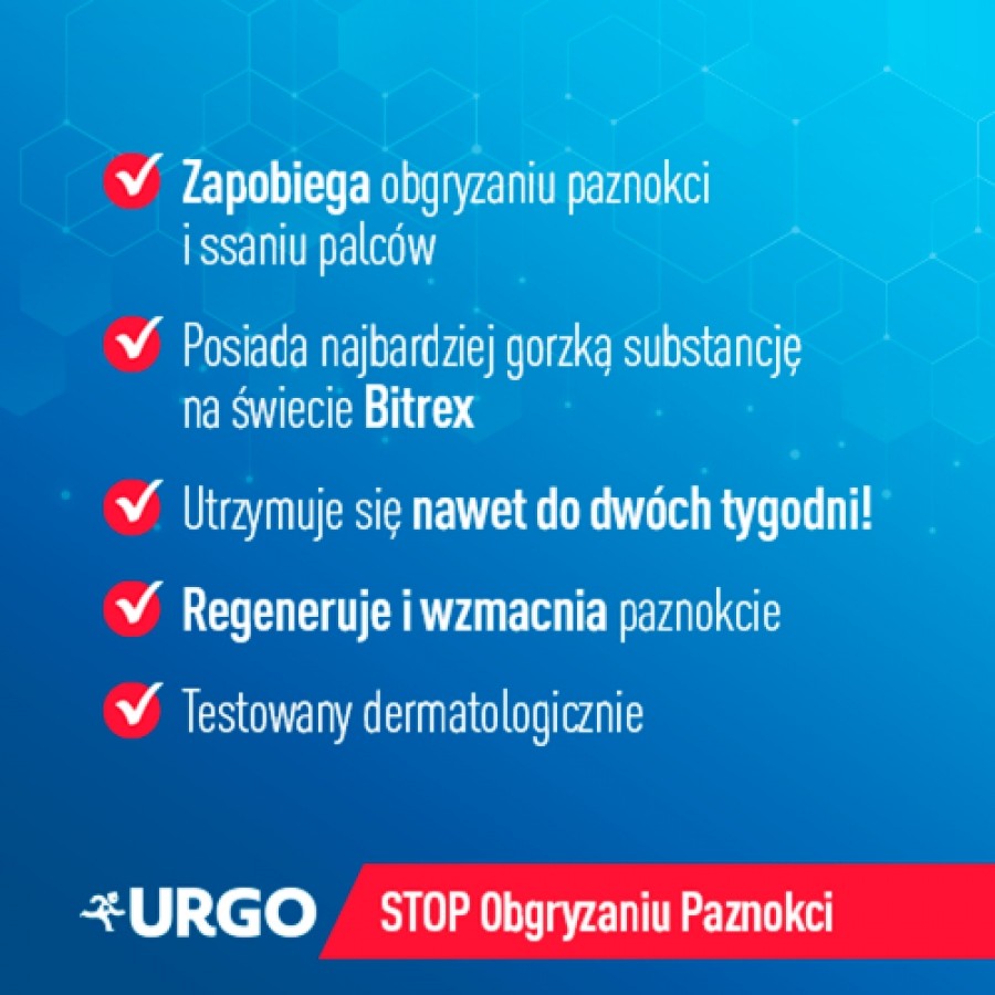 Zdjęcie produktu - 2 URGO STOP Lakier przeciw obgryzaniu paznokci & regeneracja - 9 ml