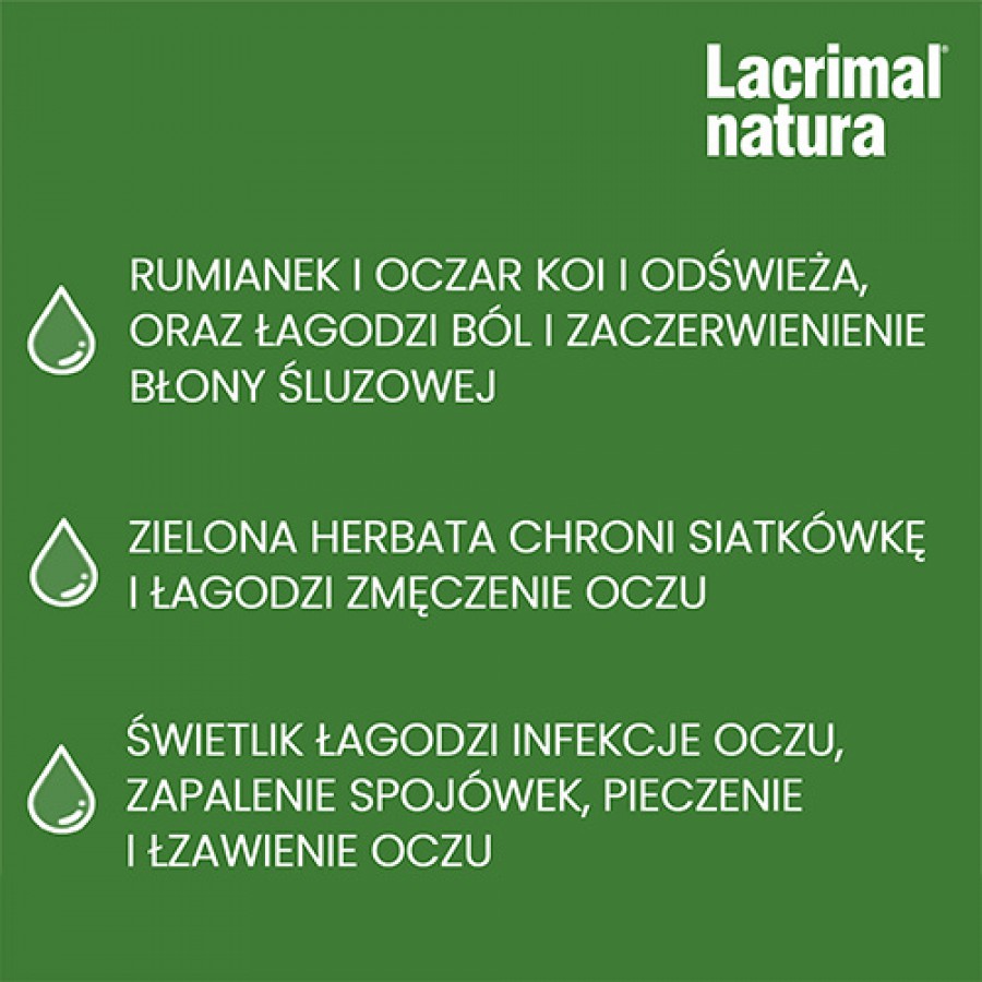 Miniaturka artykułu - #0 Lacrimal natura krople do oczu - 10 ml