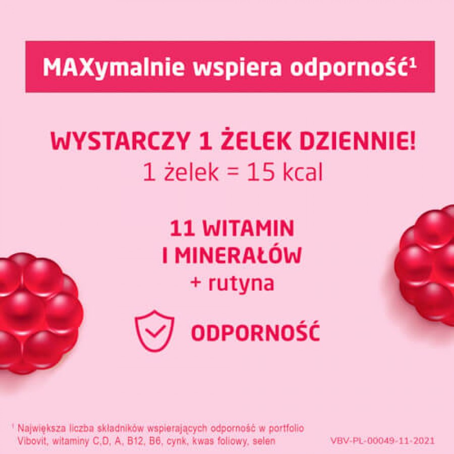 Miniaturka artykułu - #0 Vibovit Max Odporność Żelki - 50 sztuk