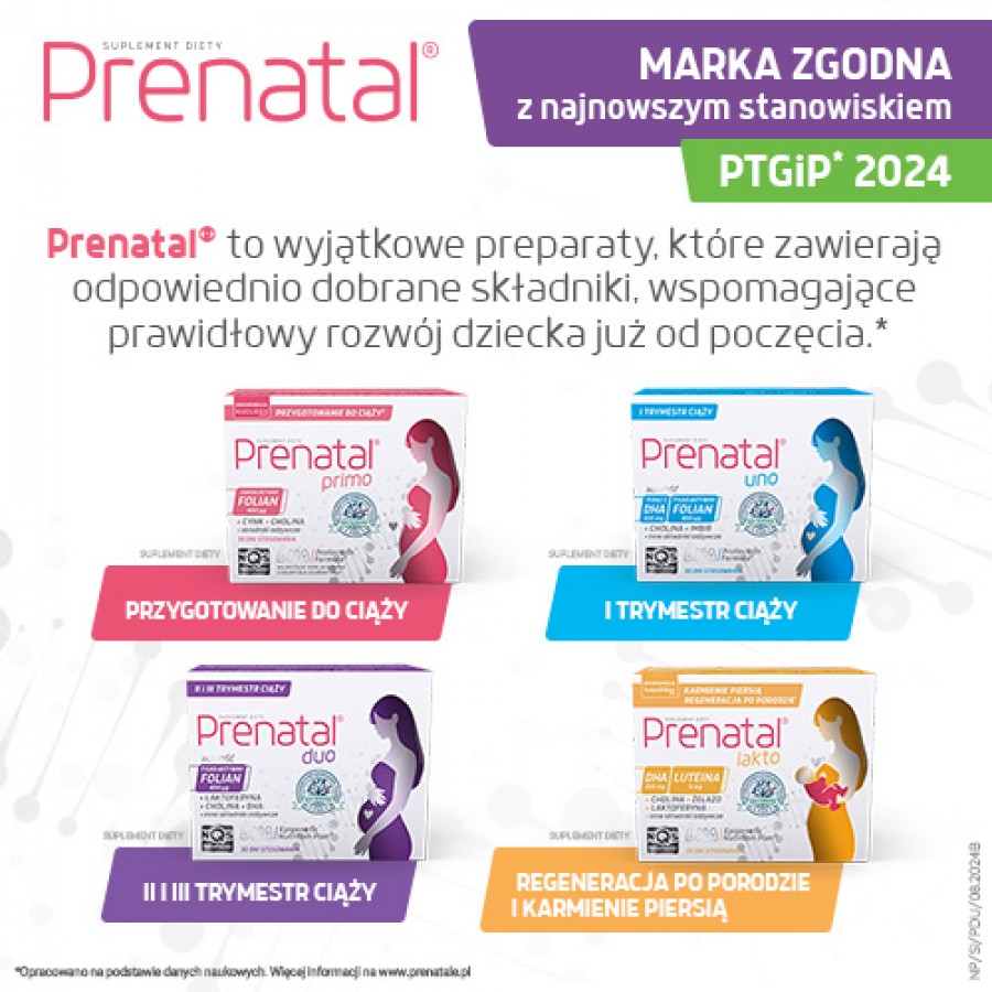 Zdjęcie produktu - 7 Prenatal DUO, 60 kaps. żelatynowych + 30 kaps. twardych - suplement diety dla kobiet w ciąży