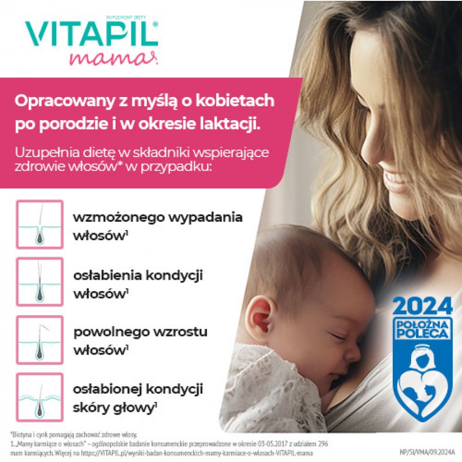 Miniaturka artykułu - #1 VITAPIL MAMA, 60 tabletek