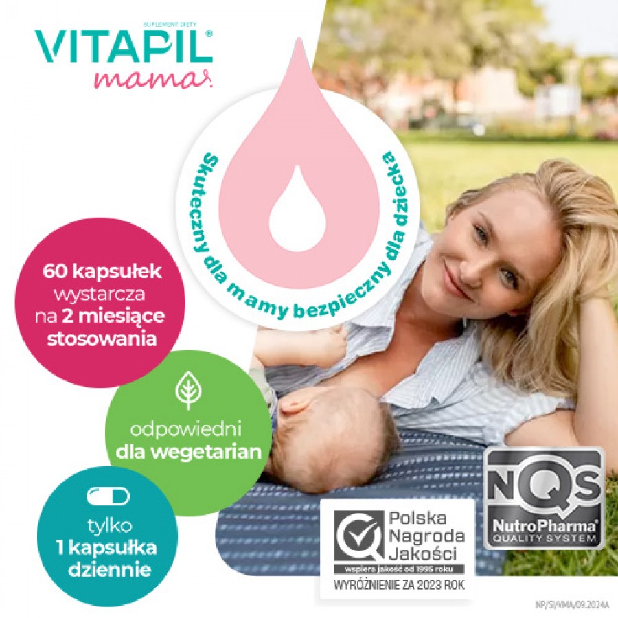 Zdjęcie produktu - 3 VITAPIL MAMA, 60 tabletek