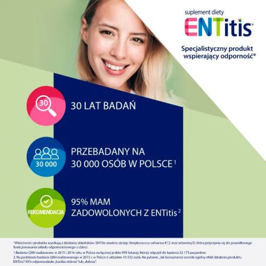 #4 – ENTitis do ssania miętowy, 30 pastylek