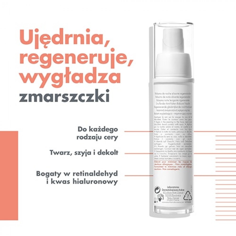 Miniaturka artykułu - #0 AVENE PHYSIOLIFT Balsam wygładzająco-regenerujący na noc, 30 ml