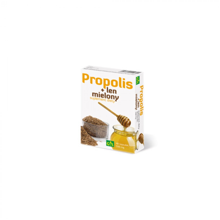 Miniaturka artykułu - #0 Propolis + Len mielony - 48 kapsułek 