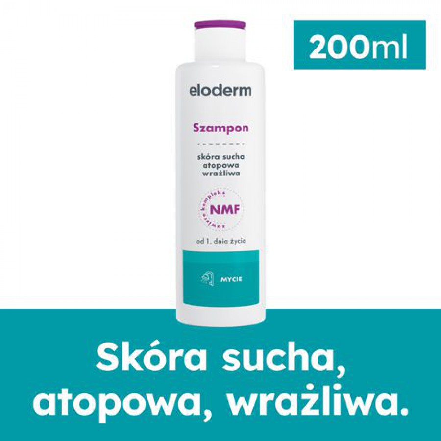 Miniaturka artykułu - #0 ELODERM Szampon - 200 ml 