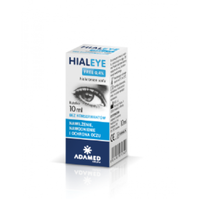 Miniaturka artykułu - #0 HIALEYE FREE 0,4% krople do oczu, 10 ml 