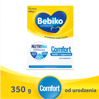 Zdjęcie produktu - 0 Bebiko Extra Care Comfort 1 Mleko specjalistyczne przeciw kolkom i zaparciom od urodzenia, 350g