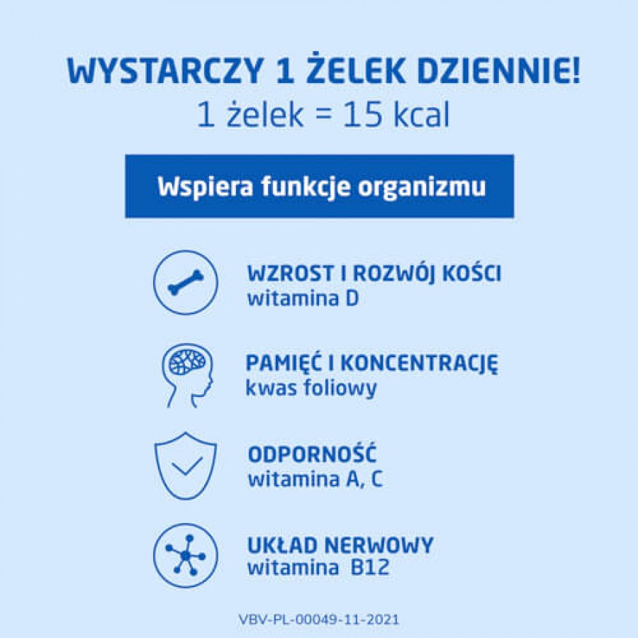 Miniaturka artykułu - #0 Vibovit Dino żelki, 50 sztuk