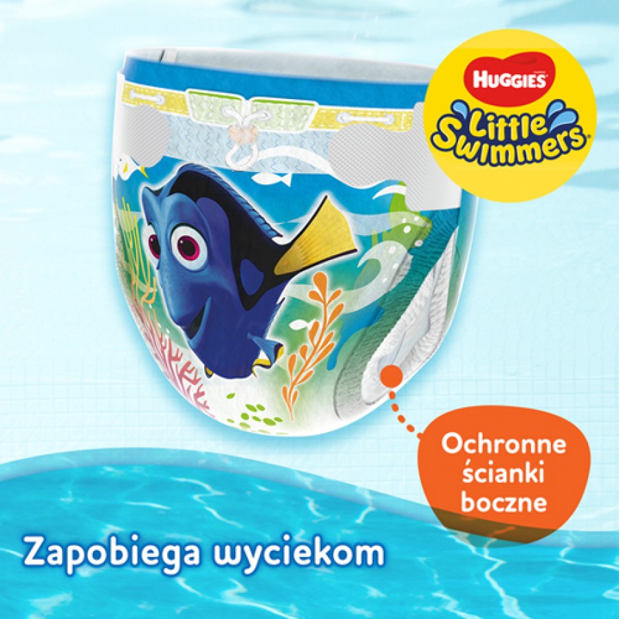 #3 – Pieluchy do pływania HUGGIES Little Swimmers 2-3lata 3-8kg, 12szt.