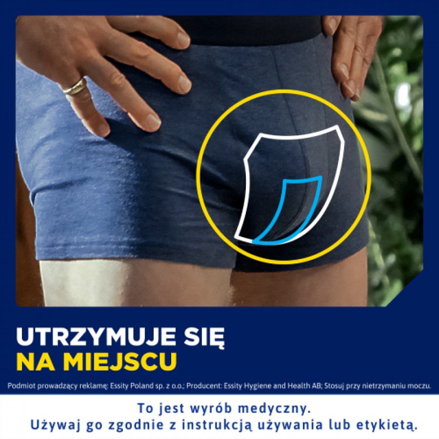 Zdjęcie produktu - 2 TENA MEN Active Fit Level 3, 20 szt. - wkładki na nietrzymanie moczu dla mężczyzn