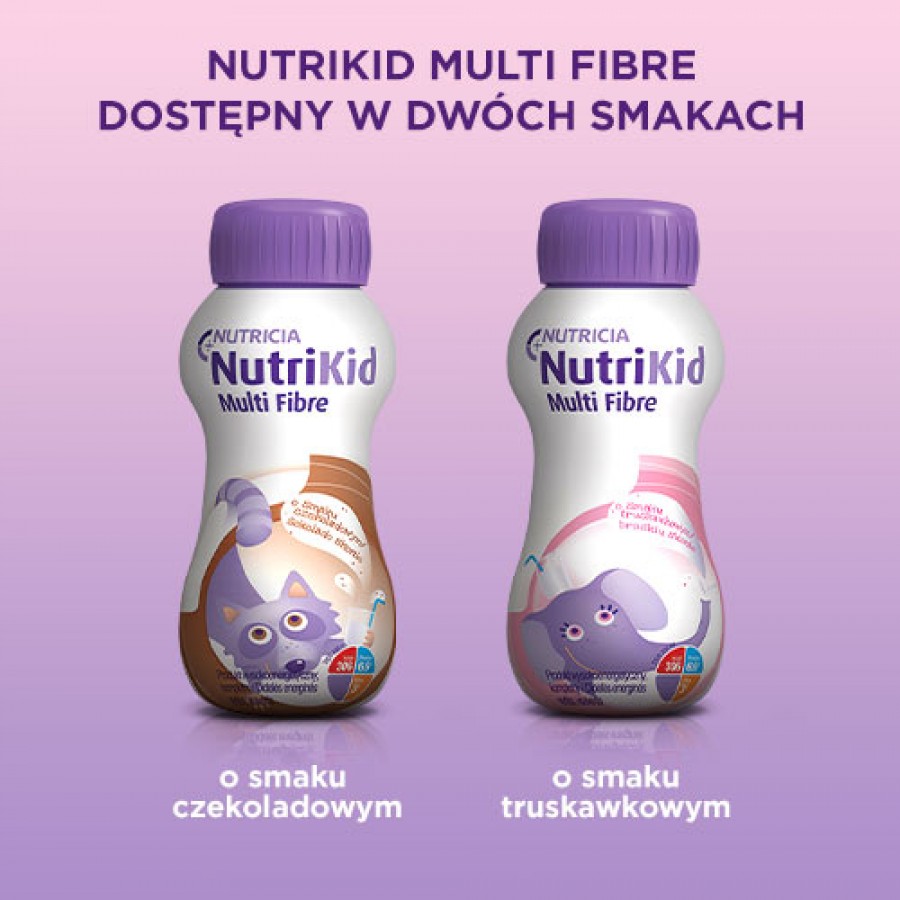 Miniaturka artykułu - #0 NutriKid Multi Fibre smak czekoladowy, 200ml 