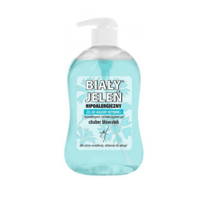 Miniaturka artykułu - #0 BIAŁY JELEŃ Żel do higieny intymnej z bławatkiem - 500 ml 