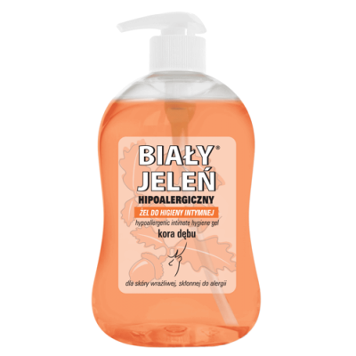Miniaturka artykułu - #0 BIAŁY JELEŃ Żel do higieny intymnej z korą dębu - 500 ml