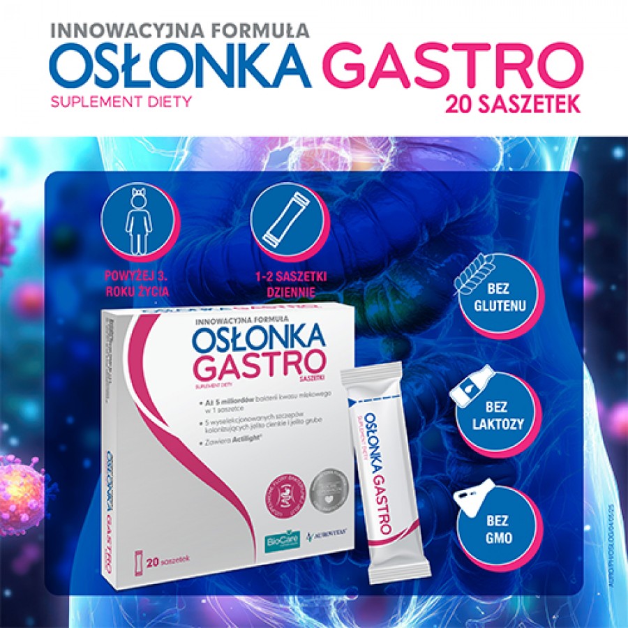 Miniaturka artykułu - #1 Osłonka Gastro - 20 saszetek