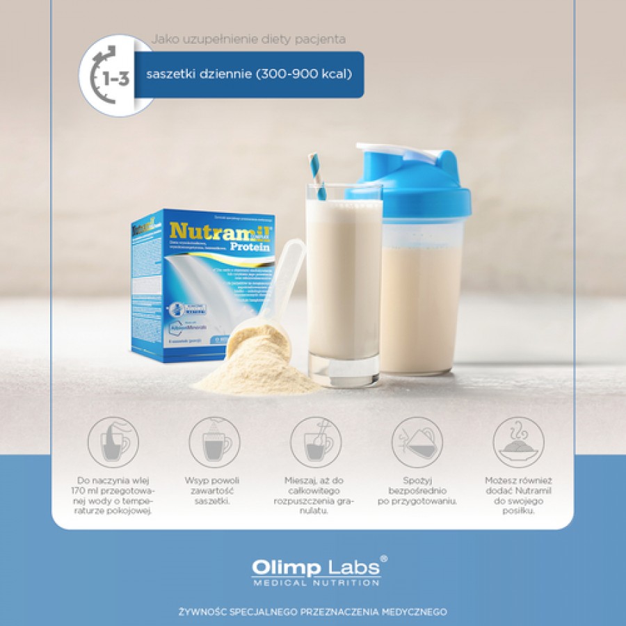 Zdjęcie produktu - 5 Olimp Nutramil Complex Protein wanilia - 6 saszetek
