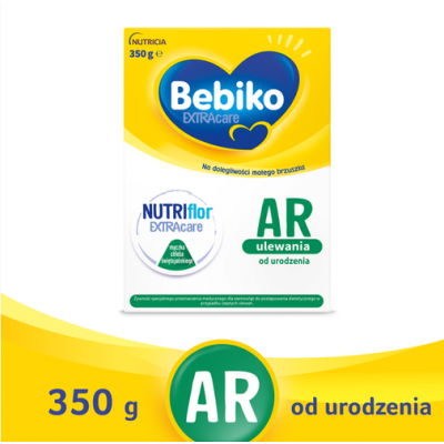 Miniaturka artykułu - #0 Bebiko Extra Care AR Specjalistyczne mleko modyfikowane przeciw ulewaniom od urodzenia, 350g