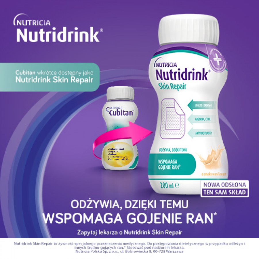 Miniaturka artykułu - #1 Cubitan wanilia, 4x200ml 