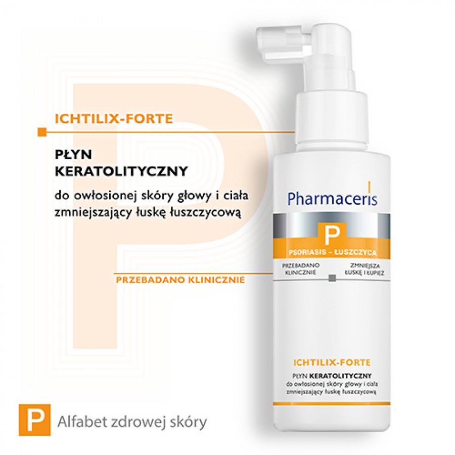 Miniaturka artykułu - #0 PHARMACERIS P ICHTILIX FORTE Płyn keratolityczny, 125ml