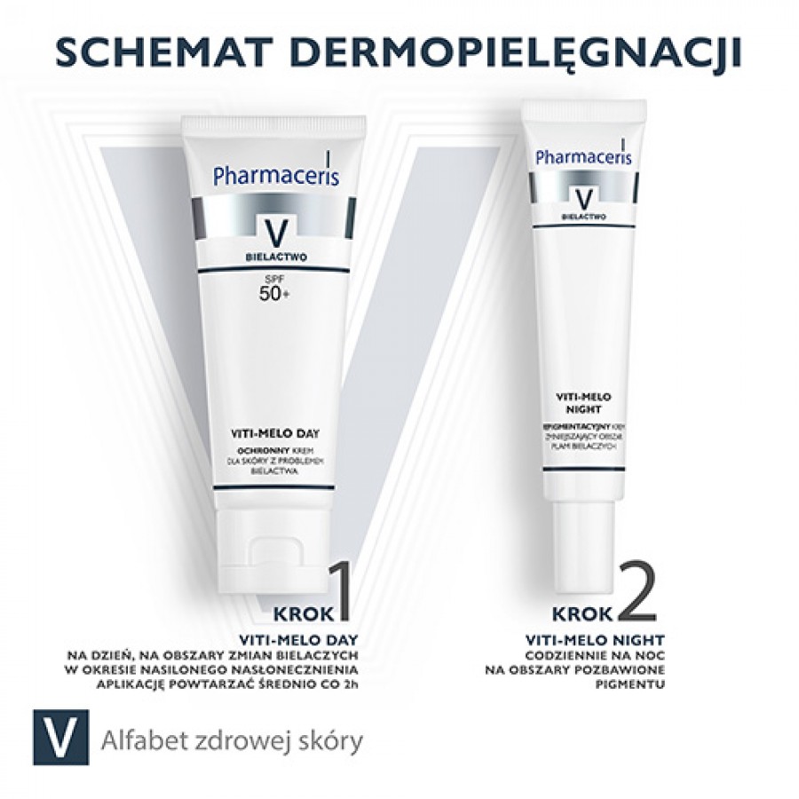 Zdjęcie produktu - 4 PHARMACERIS V VITI-MELO NIGHT Krem repigmentacyjny, 40 ml