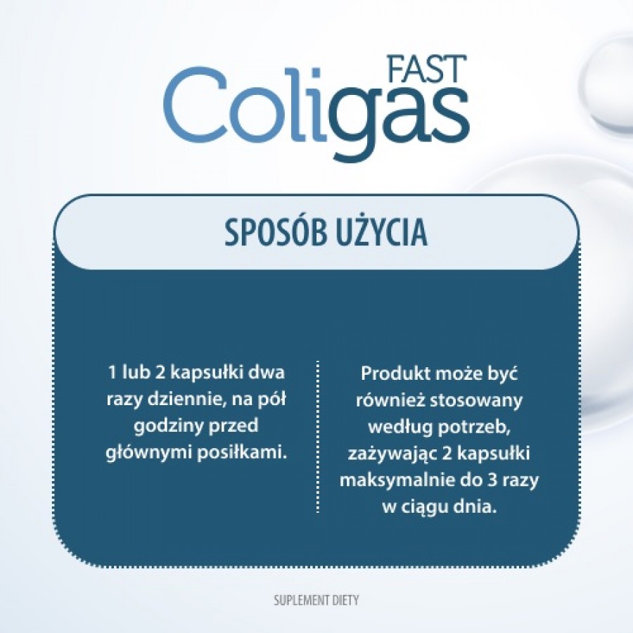 Zdjęcie produktu - 2 ColiGas Fast, 30 kapsułek