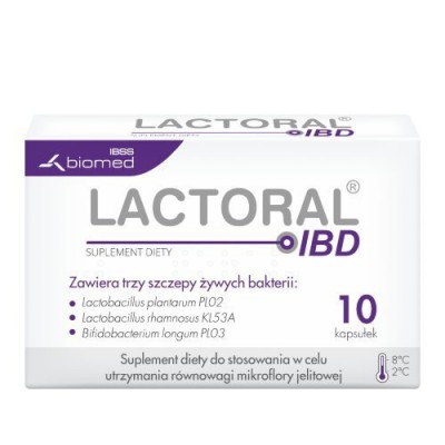 Miniaturka artykułu - #0 Lactoral IBD, 10 kapsułek 