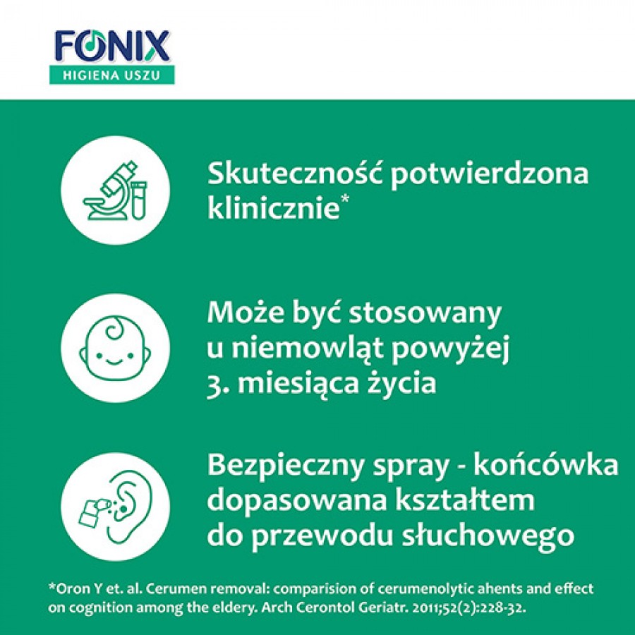 Zdjęcie produktu - 2 Fonix Higiena Uszu Compositum Spray - 30 ml
